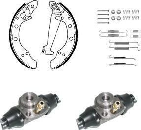 Delphi KP849 комплект тормозных колодок на VW LUPO (6X1, 6E1)