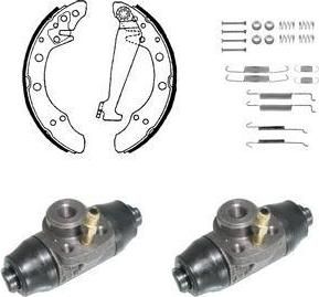 Delphi KP850 комплект тормозных колодок на SKODA ROOMSTER Praktik (5J)