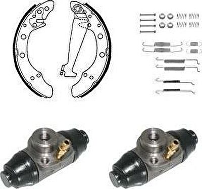 Delphi KP891 комплект тормозных колодок на SKODA FELICIA I Fun (797)