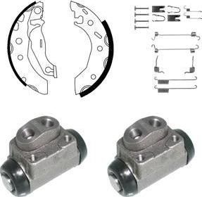 Delphi KP897 комплект тормозных колодок на FORD KA (RB_)