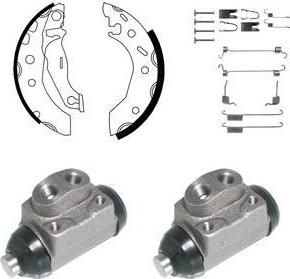 Delphi KP949 комплект тормозных колодок на FORD FIESTA IV (JA_, JB_)