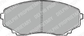 Delphi LP1095 Колодки тормозные MAZDA MPV 99- передние