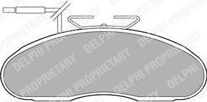 Delphi LP1105 комплект тормозных колодок, дисковый тормоз на NISSAN CABSTAR E