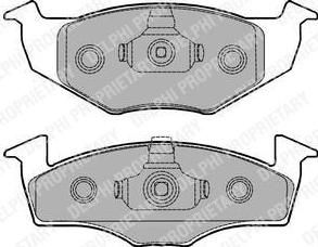 Delphi LP1249 Колодки тормозные VOLKSWAGEN GOLF III/POLO/VENTO 91-01 передние