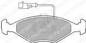 Delphi LP1415 комплект тормозных колодок, дисковый тормоз на FIAT PALIO Weekend (178DX)