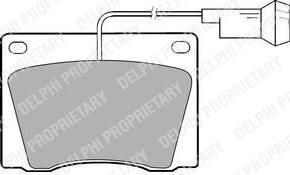 Delphi LP1419 комплект тормозных колодок, дисковый тормоз на CARBODIES FX4