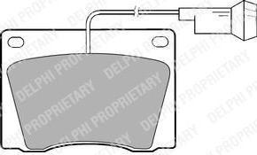 Delphi LP1419 комплект тормозных колодок, дисковый тормоз на CARBODIES FX4