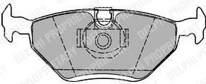 DELPHI Колодки тормозные 316, 318, 320, 323, 325, 328, Z3, Z4 / ROVER 75, MG ZT, MG ZT-T / SAAB 9-5 (LP1423)