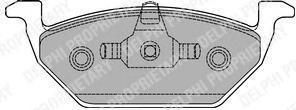 DELPHI Колодки тормозные дисковые передние AUDI A3 97>/VW G4/SKODA OCTAVIA 97>09 1.4/1.6/1.8 (6Q0 698 151, LP1436)