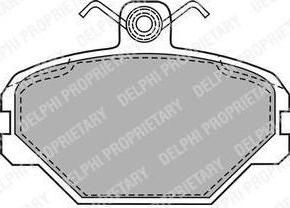 Delphi LP1444 комплект тормозных колодок, дисковый тормоз на FIAT TIPO (160)