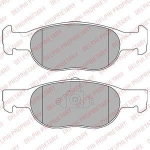 Delphi LP1474 комплект тормозных колодок, дисковый тормоз на FIAT PUNTO (188)