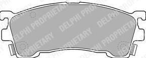 Delphi LP1518 комплект тормозных колодок, дисковый тормоз на MAZDA 626 V Hatchback (GF)