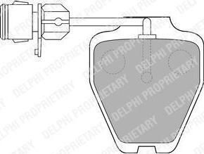 Delphi LP1530 комплект тормозных колодок, дисковый тормоз на AUDI A6 Avant (4B5, C5)