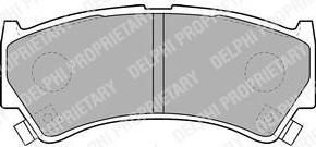 Delphi LP1548 комплект тормозных колодок, дисковый тормоз на SUZUKI BALENO Наклонная задняя часть (EG)