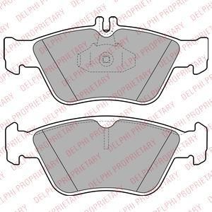 DELPHI Колодки тормозные MERCEDES C200, C230, C240, C250, C280, CLK200, CLK230, E200, E220, E230, E240, E250, E270, E290, E300, SLK200, SLK230 (LP1588)