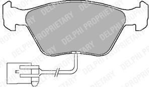 Delphi LP1598 комплект тормозных колодок, дисковый тормоз на FORD SCORPIO I (GAE, GGE)