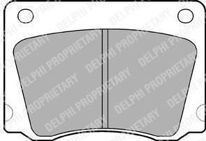 Delphi LP17 комплект тормозных колодок, дисковый тормоз на CARBODIES FX4