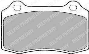 Delphi LP1700 комплект тормозных колодок, дисковый тормоз на VOLVO V70 II (SW)