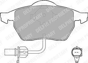 DELPHI Колодки торм.пер. (LP1706)