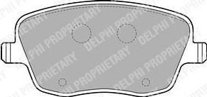 DELPHI Колодки VW POLO1.4-1.9L/SKODA FABIA 2001=> WVA23581 (LP1728)