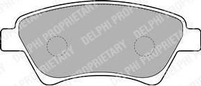 DELPHI Колодки тормозные RENAULT Grand Scenic, Kangoo, Kangoo Express, Megane, Scenic (LP1730)