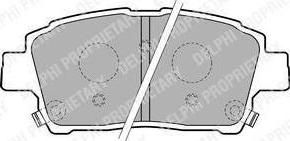 Delphi LP1742 Колодки тормозные TOYOTA COROLLA/PRIUS/YARIS 1.0-1.6 99- передние