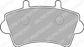 DELPHI Колодки тормозные передние NISSAN INTERSTAR/OPEL MOVANO/RENAULT MASTER 00- (LP1746)