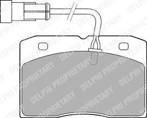 Delphi LP1775 комплект тормозных колодок, дисковый тормоз на IVECO DAILY II фургон/универсал