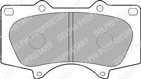 DELPHI Колодки тормозные дисковые TOYOTA LC 120 4.0/3.0D/MITSUBISHI PAJERO 06> передние (04465-04070, LP1782)