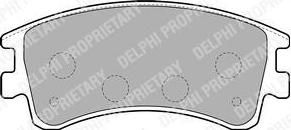 Delphi LP1799 Колодки тормозные MAZDA 6 02>с индикат.износа передние