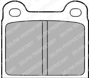 DELPHI Колодки тормозные дисковые MERCEDES 200, 220, 230, 240, 250, 260, 280, 300, 350, 380, 420, 450, 500, 560 / OPEL Rekord, Senator / SAAB 99 / VOLVO 140, 164, 240, 260, 740, 760, 780, 850, 940, 960, C70, S70, V70 (LP18)