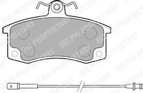 Delphi LP1800 комплект тормозных колодок, дисковый тормоз на LADA 112