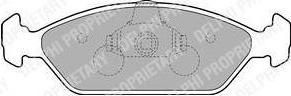 Delphi LP1805 комплект тормозных колодок, дисковый тормоз на KIA SEPHIA седан (FA)