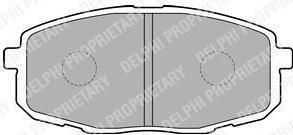 DELPHI Колодки передние KIA CEED/ CARENS/HYUNDAI I30 (LP1819)