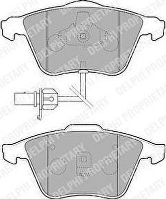 DELPHI Колодки тормозные AUDI A6, Allroad / SEAT Exeo (LP1825)