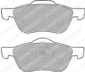 Delphi LP1830 комплект тормозных колодок, дисковый тормоз на NISSAN PRIMERA Traveller (WP11)