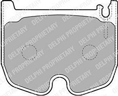 DELPHI Колодки Mercedes W209/W211/W215/W220 S55/E55/CLS55/CL65 WVA23944 (LP1841)