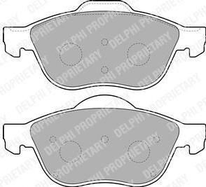 DELPHI Колодки торм.пер. (LP1844)