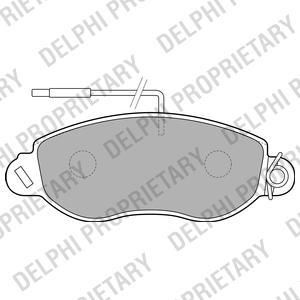 Delphi LP1848 комплект тормозных колодок, дисковый тормоз на NISSAN CABSTAR E