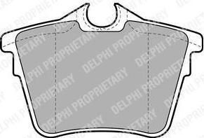 Delphi LP1892 Колодки тормозные CITROEN C5 08-/PEUGEOT 407 04-/607 00- задние