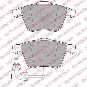 DELPHI Колодки тормозные AUDI A4, A6, A8, Allroad, S4 (LP1922)