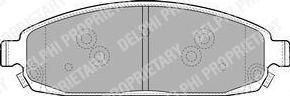 Delphi LP1931 комплект тормозных колодок, дисковый тормоз на JEEP GRAND CHEROKEE III (WH, WK)