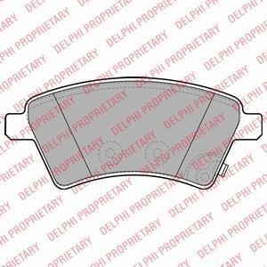 DELPHI Колодки тормозные дисковые SUZUKI SX4 06- (Венгерская сборка) передние (71742853, LP1966)