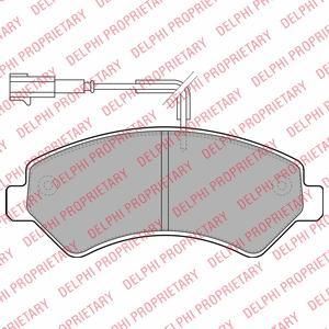 DELPHI Колодки передние PEUGEOT Boxer 06- (LP1993)