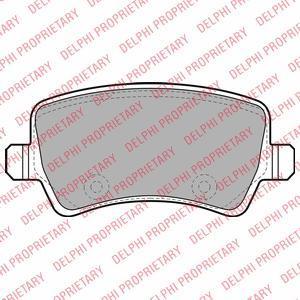 DELPHI Колодки задние FORD S-Max/VOLVO S80 2006->/106.1x48.7/t=17.3mm (LP2008)