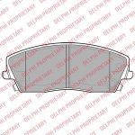 Delphi LP2034 комплект тормозных колодок, дисковый тормоз на CHRYSLER 300 C (LX)
