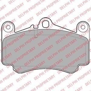 Delphi LP2056 комплект тормозных колодок, дисковый тормоз на PORSCHE 911 (997)