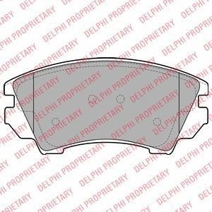 DELPHI Колодки тормозные дисковые OPEL INSIGNIA 08-/ZAFIRA 11-/SAAB 9-5 10- R17