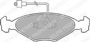 Delphi LP212 комплект тормозных колодок, дисковый тормоз на TALBOT 1307-1510