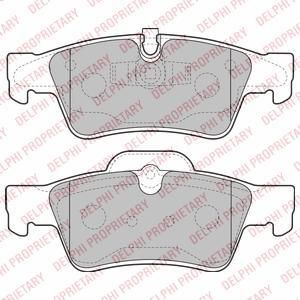 DELPHI Колодки Mercedes GL X164 2006=> (LP2124)
